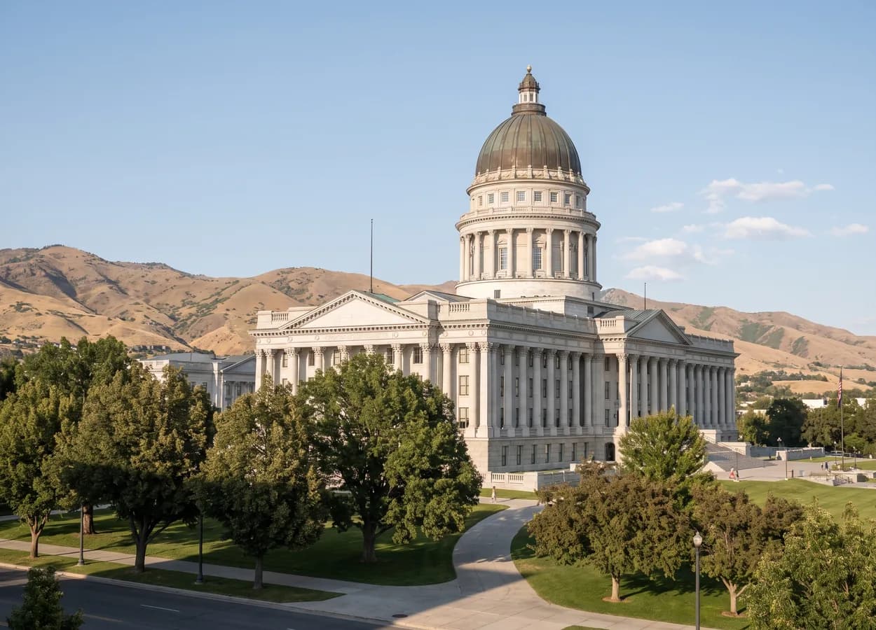 Utah state capitol building exterior