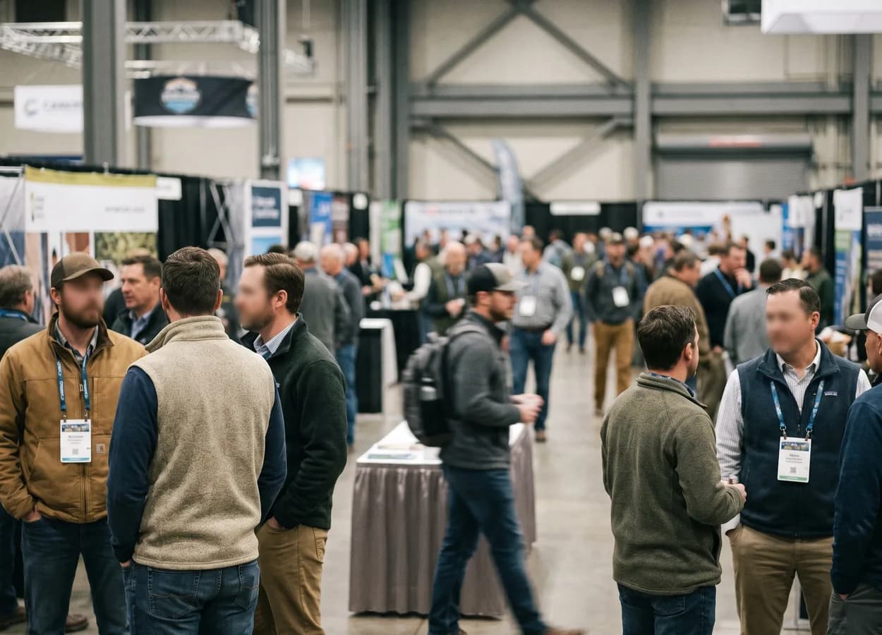 collision repair professionals gathered at a live industry event